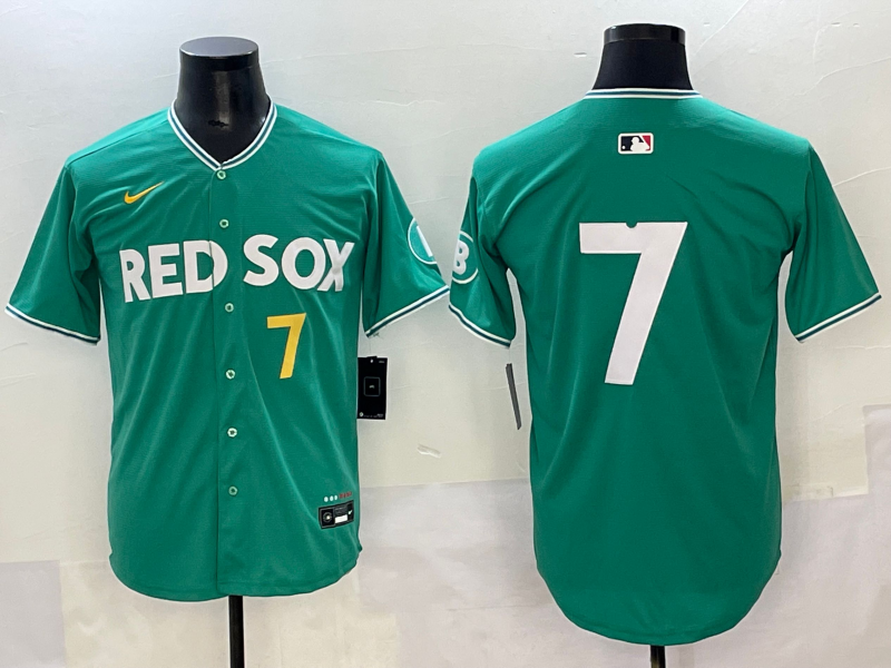 Men's Boston Red Sox Masataka Yoshida #7 Green 2025 City Connect Limited Jersey